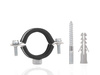 Obejma metalowa z gumą do rur 5/4" 38-43mm (100)