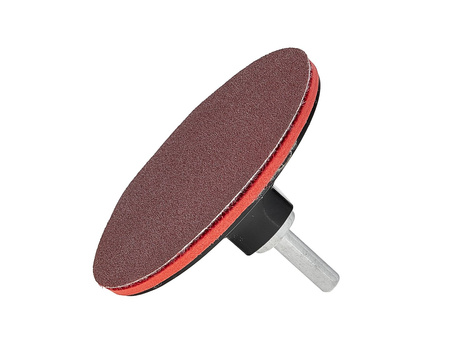 DYSK 100MM Z RZEPEM NA SZFILIERKĘ KĄTOWĄ M14 + ADAPTER DO WKRĘTARKI GEKO