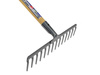 Grabie metalowe 14-zębne oprawione z trzonkiem 130cm