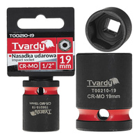 WYTRZYMAŁA NASADKA UDAROWA KRÓTKA 1/2" 19mm CR-MO TVARDY