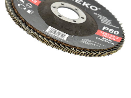 Tarcza szlifierska listkowa "SILIKON" 125mm P60 GEKO PREMIUM