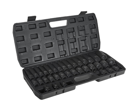 Zestaw nasadek udarowych długich i krótkich 1/2" 8-32mm 35szt.