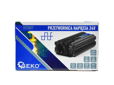 Samochodowa przetwornica napięcia 24V/230V 800W/1600W