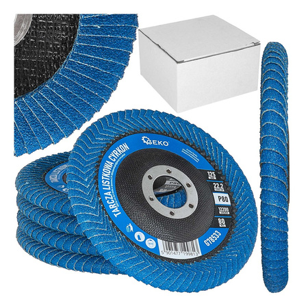 Tarcza listkowa CYRKON 125mm P80 do szlifowania spawów i krawędzi