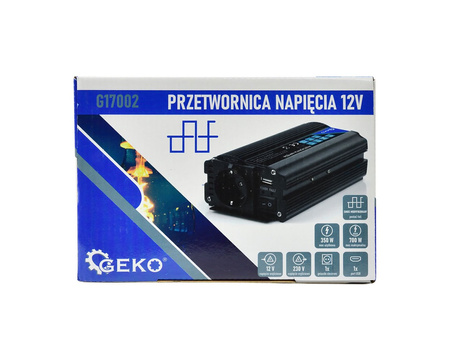 Samochodowa przetwornica napięcia 12V/230V 350W/700W