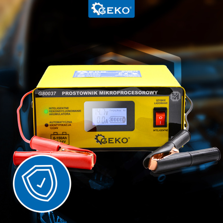 Prostownik mikroprocesorowy LCD 12/24V