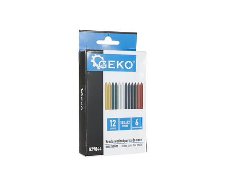 Kreda wodoodporna do opon mix kolor 12x120mm – zestaw 12szt. (120)
