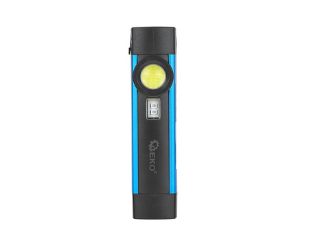 Latarka wielofunkcyjna z magnesem + UV LED COB 5W 2000mAh 300lm IP54 – kartonik wystawowy (12/96)