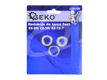 Redukcje do tarcz 3szt.(22/20mm; 22/16mm; 22/12,7mm)