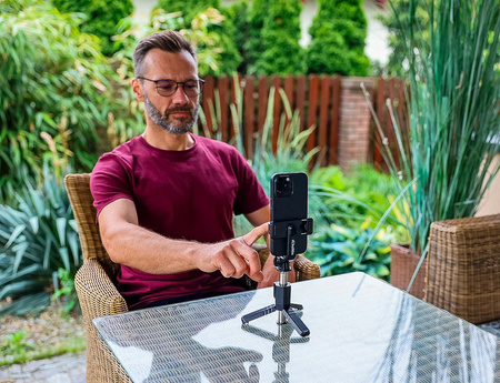 &Kijek/statyw do zdjęć – selfie stick tripod z pilotem (100)