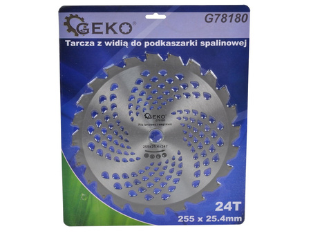 Tarcza z widią do podkaszarki spalinowej 255x25,4mmx24T