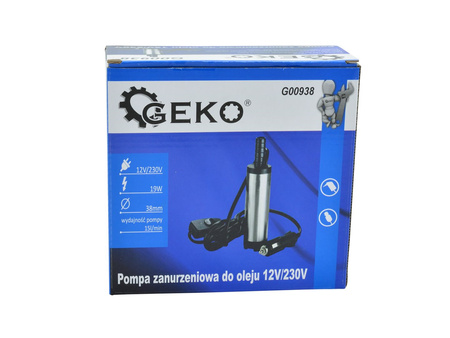 Pompa zanurzeniowa do oleju 12V/230V 38mm