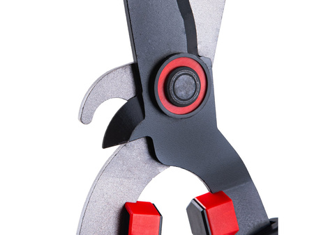 Sekator teleskopowy do gałęzi z przekładnią i ostrzem mijającym 730-970mm 65Mn PTFE