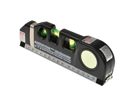 Poziomica laserowa z miarą 2,5m