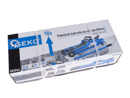 Podnośnik hydrauliczny 2,5T niskoprofilowy SMART + guma