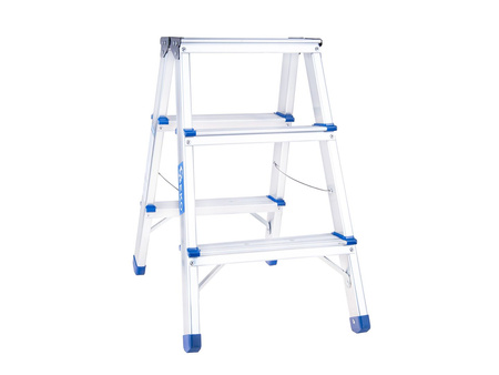 Drabina aluminiowa 3-stopniowa dwustronna 150kg