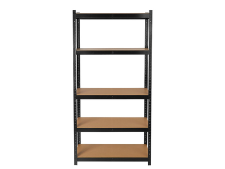 Regał magazynowy czarny 180x40x90cm 265kg wzmocniony