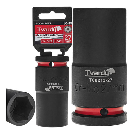 WYTRZYMAŁA NASADKA UDAROWA DŁUGA 3/4" 27mm CR-MO TVARDY