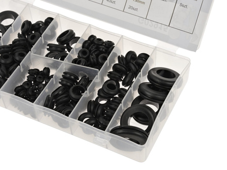 Zestaw przelotek gumowych 180szt.