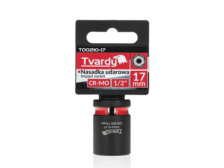 WYTRZYMAŁA NASADKA UDAROWA KRÓTKA 1/2" 17mm CR-MO TVARDY