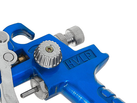 Pistolet lakier. HVLP mini 125ml 0,8mm, plastyk. zb. z regulatorem ciśnienia 1/4"