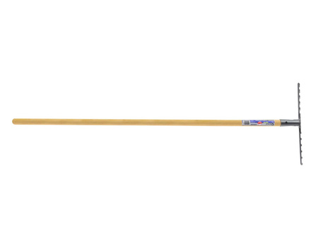 Grabie metalowe 14-zębne oprawione z trzonkiem 130cm