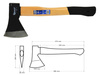 Siekiera PROFI 800G 14" drewniany trzonek GEKO