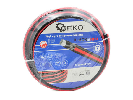 Wąż ogrodowy wzmacniany BLACK&RED 1" 30m (1)