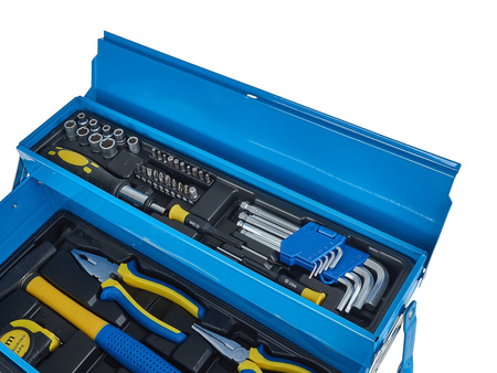 Skrzynka narzędziowa z wyposażeniem 64el. metal box