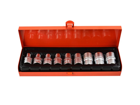 Komplet 9el nasadek TORX 1/2" GEKO