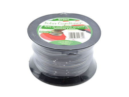 Żyłka do podkaszarki zbrojona (kwadrat) 3,0mm x 100m