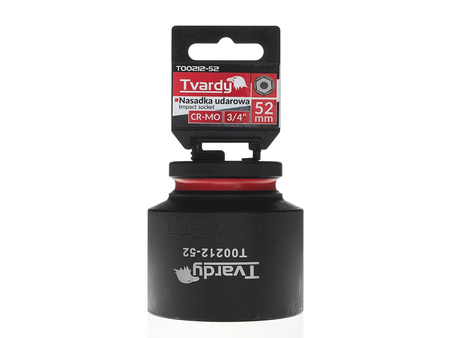 WYTRZYMAŁA NASADKA UDAROWA KRÓTKA 3/4" 52mm CR-MO TVARDY