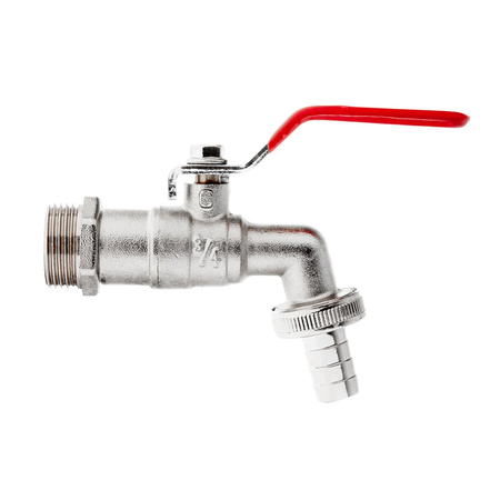Zestaw – kran 3/4" z wyjściem na GZ 1" + wtyk na wąż 3/4" – mauser