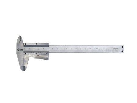 Suwmiarka 150mm 0,02mm automatyczna blokada GEKO (drewniane opakowanie)