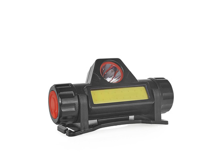 Latarka czołowa z obrotową główką LED COB 3W + XPE 800mAh IP20 (240)