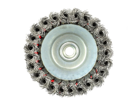 Szczotka druciana czołowa pleciona 125mm M14 +opaska