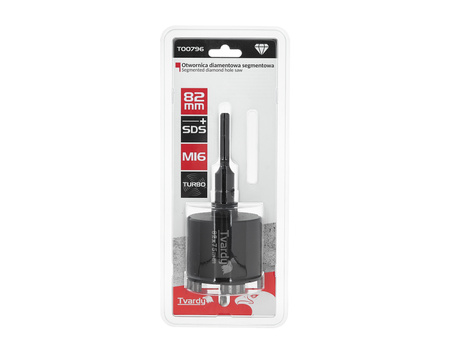 Otwornica diamentowa segmentowa turbo 82mm SDS Plus M16