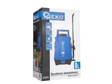 OPRYSKIWACZ AKUMULATOROWY CIŚNIENIOWY ELEKTRYCZNY OGRODOWY 8L 12V 1,3Ah