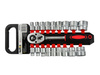Komplet kluczy nasadowych 19el 1/2" 8-32mm CRV