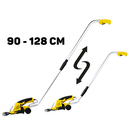 Nożyce akumulatorowe do trawy/krzewów 7.2V wysięgnik 90-128 cm