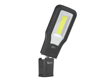 Lampa warsztatowa POWERBANK z magnesem i regulacją + stacja ładująca LED COB 10W + 5W 2000mAh 550lm IP54 (10/20)