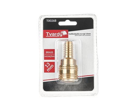 Szybkozłączka mosiężna na wąż 13mm typ żeński (1/10/100)