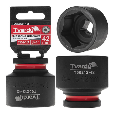 WYTRZYMAŁA NASADKA UDAROWA KRÓTKA 3/4" 42mm CR-MO TVARDY