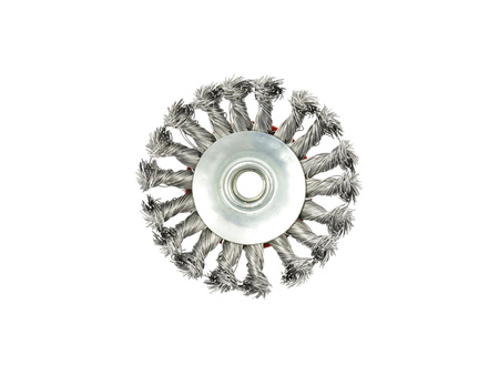 Szczotka druciana boczna pleciona 100mm M14