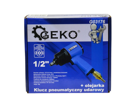 Klucz pneumatyczny udarowy 1/2" + olejarka