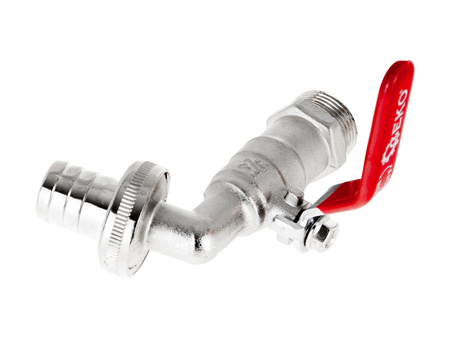 Zestaw – kran 3/4" z wyjściem na GZ 3/4" + wtyk na wąż 3/4" – mauser