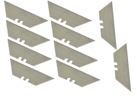 Ostrza trapezowe do nożyków 60x33x19mm stal SK-5 zestaw 10 szt.