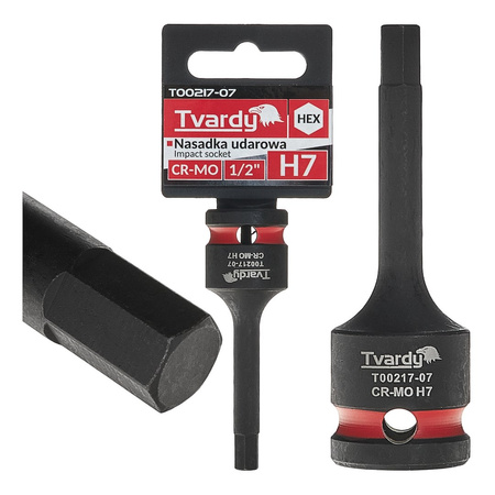 WYTRZYMAŁA NASADKA UDAROWA TRZPIENIOWA HEX H7 1/2” CR-MO TVARDY