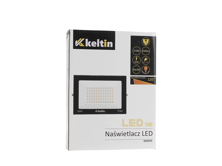 Naświetlacz LED 50W – barwa biała ciepła 2700K (50)