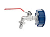 Zestaw – IBC nakrętka S60x6 + kran 1/2" z wyjściem na GZ 3/4" + wtyk na wąż 1/2" + nypel do szybkozłącza – mauser